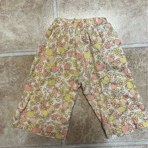 Misha And Puff Floral Kids Bottoms in Cream, Pink, and Yellow